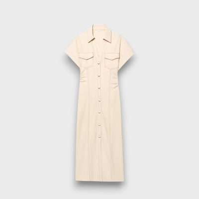 Venera – Figurnahes Hemdblusenkleid mit Knopfleiste