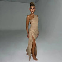 Astrid | Geburtstag Paillettenkleid in Khaki