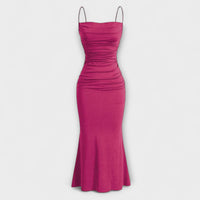 Mia Muse - Elegantes Maxi-Party-Kleid in Pink