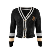 Teva - Saisonale Strickjacke in Unifarben in Schwarz
