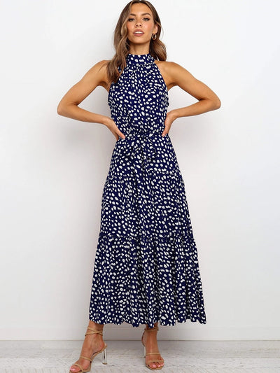 Polka-Muster Eleganzkleid