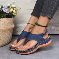 Greta | Stylishe Orthopädische Zehensandalen für Damen in Blau