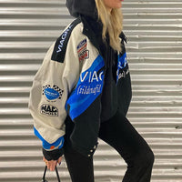 Oversized Hip-Hop Streetjacke für trendbewusste Frauen in Stil 1