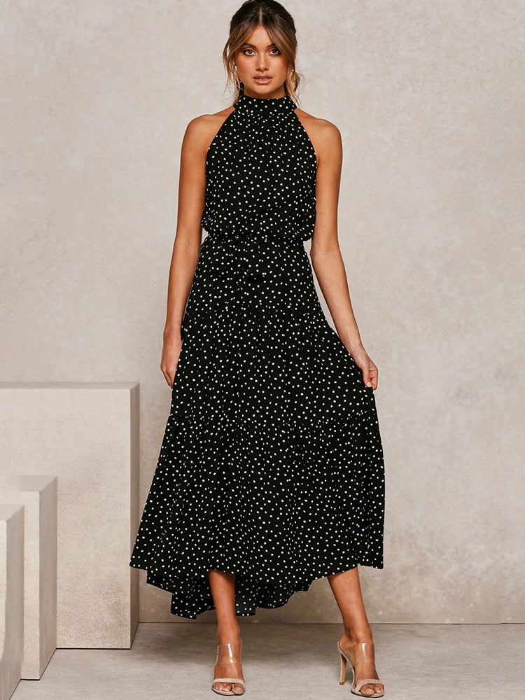 Polka-Muster Eleganzkleid