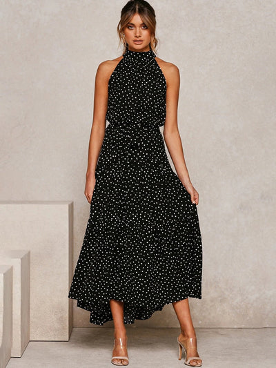 Polka-Muster Eleganzkleid