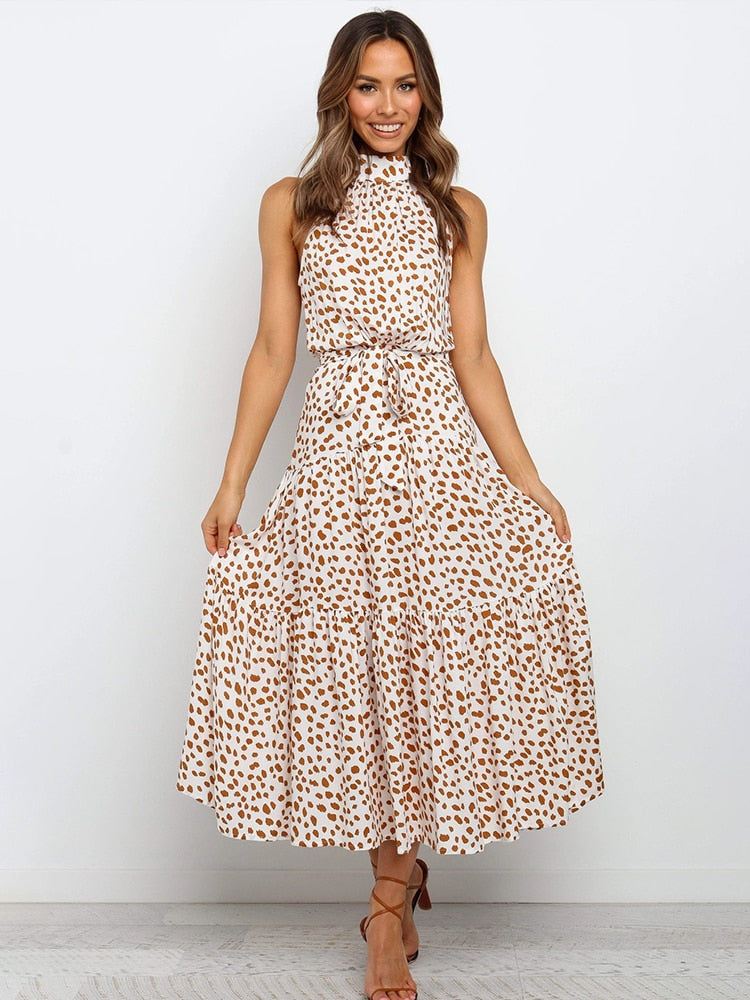 Polka-Muster Eleganzkleid