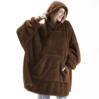 Oversize Hoodie Damen Kuschelpullover | Weich & Lässig in Kaffee
