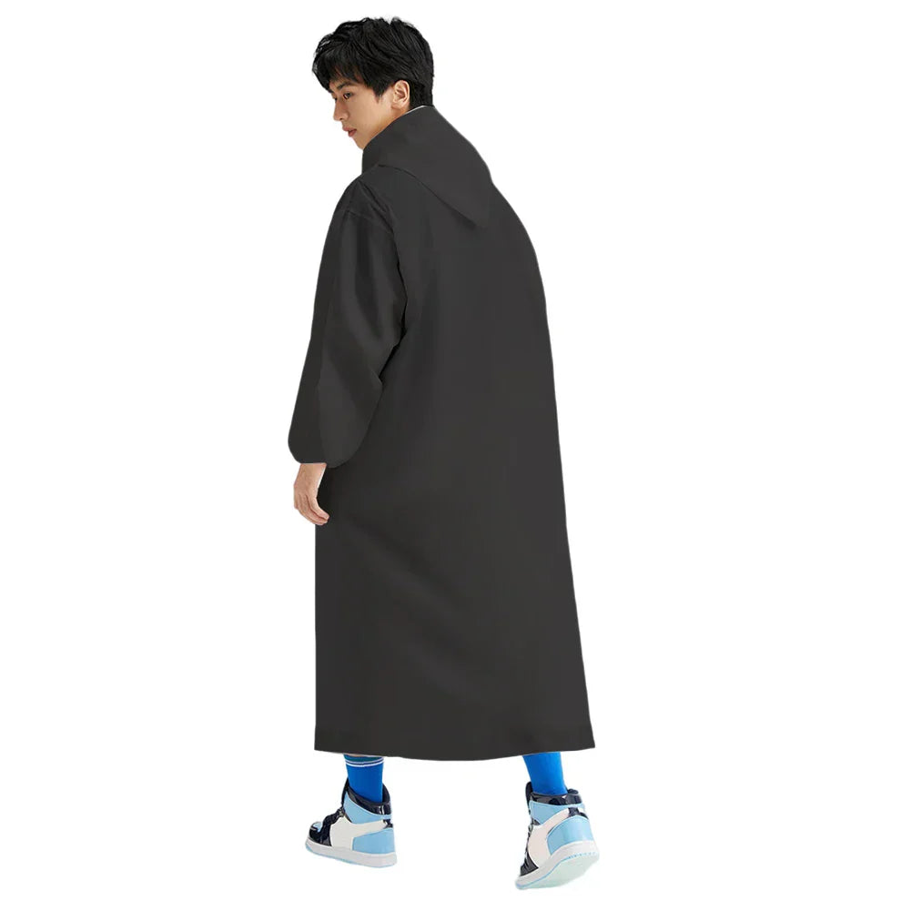 Unisex Regenponcho mit Kapuze - Wiederverwendbar und Winddicht für Outdoor-Aktivitäten