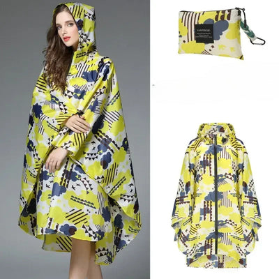 Damen Regenponcho mit Kapuze – Wasserdicht und stylisch für Outdoor-Aktivitäten