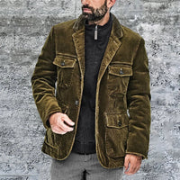 Elegante Samtjacke für Männer - Guido in Grün