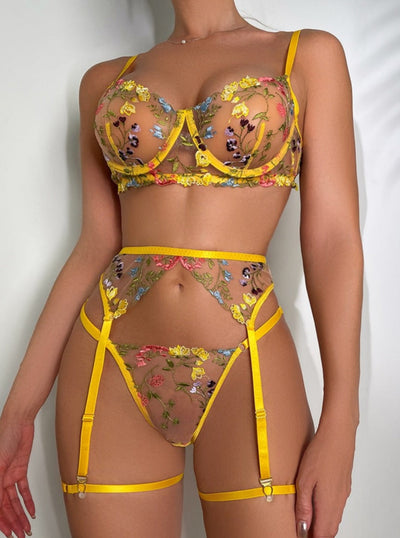 Nadya | 3-teiliges französisches Dessous-Set