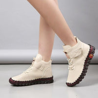 Ramona - Damen Orthopädische Lederschuhe in Weiß