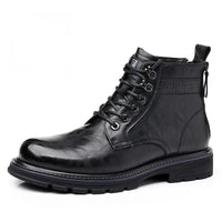 Elegante Business Stiefel für Herren in Schwarzes Gemuster
