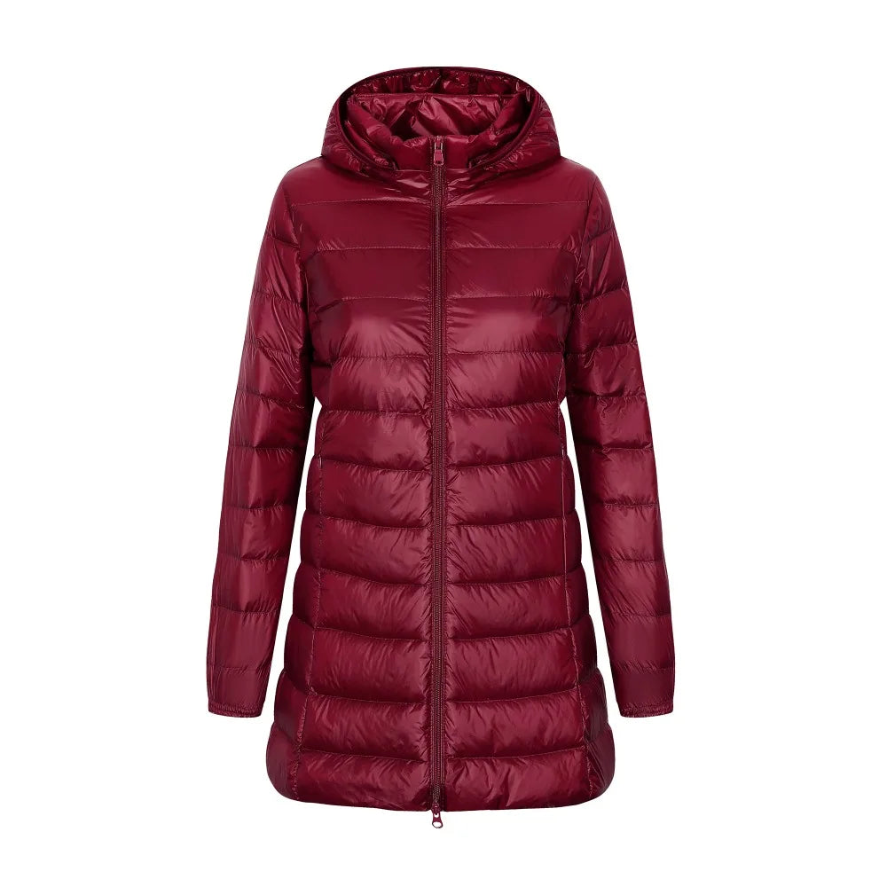 Damen Winter Daunen Jacke | Mit Kapuze