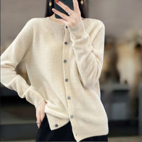 Leonie | Merinowoll-Cardigans in Beige