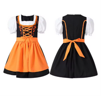 Klara | Kinder Dirndl-Set für Mädchen in Orange