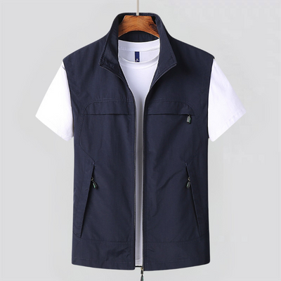 Schnelltrocknende Outdoor-Weste für Herren mit mehreren Taschen – ärmellose Weste für Abenteuer