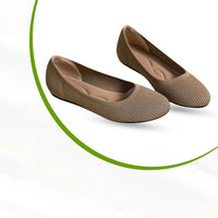 Schwarze Ballerinas Damen mit Arch Support – Bequeme Ballerina Schuhe für Alltag und Frühling in Khaki