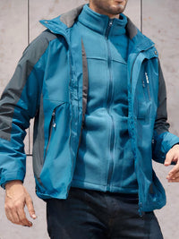 Wind- und wasserdichte Wanderjacke mit Kapuze - Scott in Dunkelblau