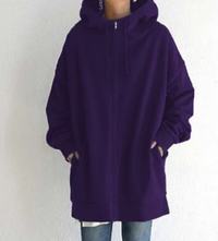 Hoodie Damen Oversize Kapuzenpullover | Lässig & Bequem in Lila