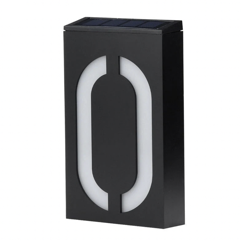 Beleuchtete Hausnummer mit Solarenergie - SolarSign