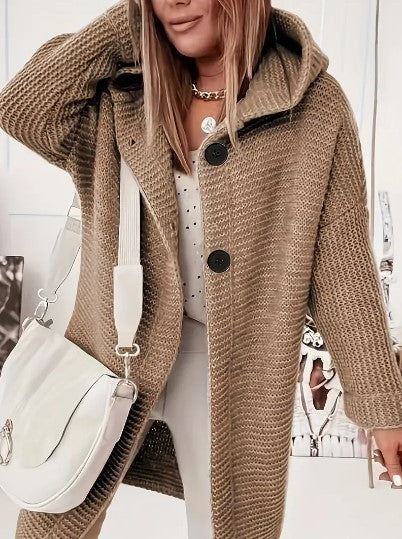Gemütlich Cardigan für Damen | Mit Kapuze
