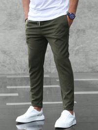 Kristof | Herren Slim Fit Chinohose in Armeegrün