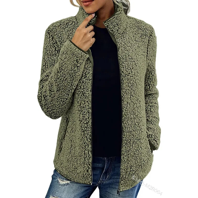 Gemütliche Fleecejacke für Damen - Stylische warme Oberbekleidung für Herbst und Winter