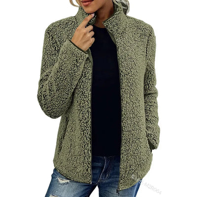 Gemütliche Fleecejacke für Damen - Stylische warme Oberbekleidung für Herbst und Winter