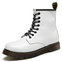 Lernende Veterstiefel mit Gripsohle – Victor in Weiß