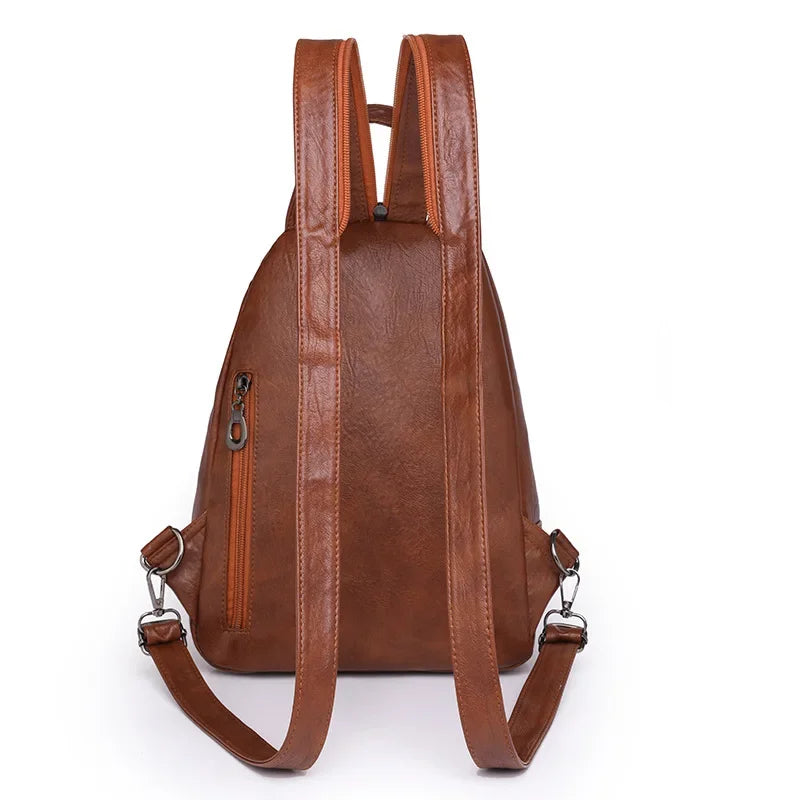 MIRA | DIEBSTAHLSICHERER LEDERRUCKSACK