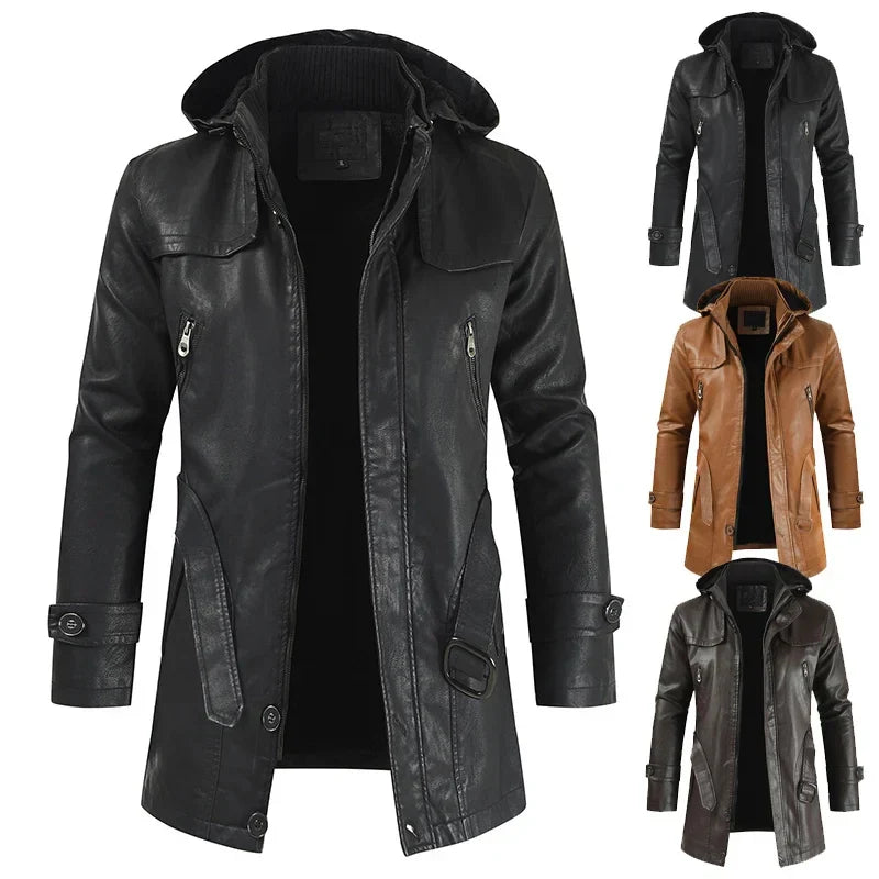 Zane™ Lange Lederjacke