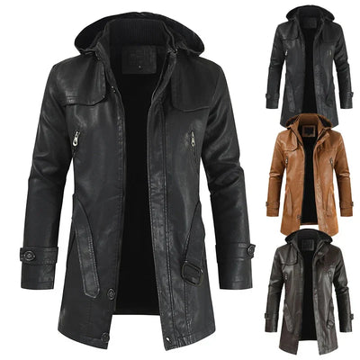 Zane™ Lange Lederjacke