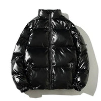 Herren Winterjacke Winddicht | Pufferjacke für Outdoor in Schwarz
