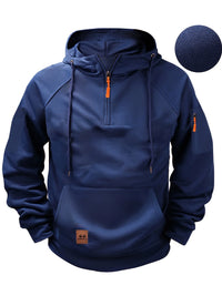 Hoodie Herren Warm Mit Kapuze | Casual & Funktional in Marineblau