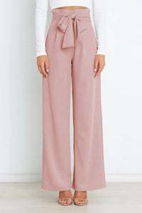 Isabella - Elegante Damenhose mit weitem Bein in Rosa