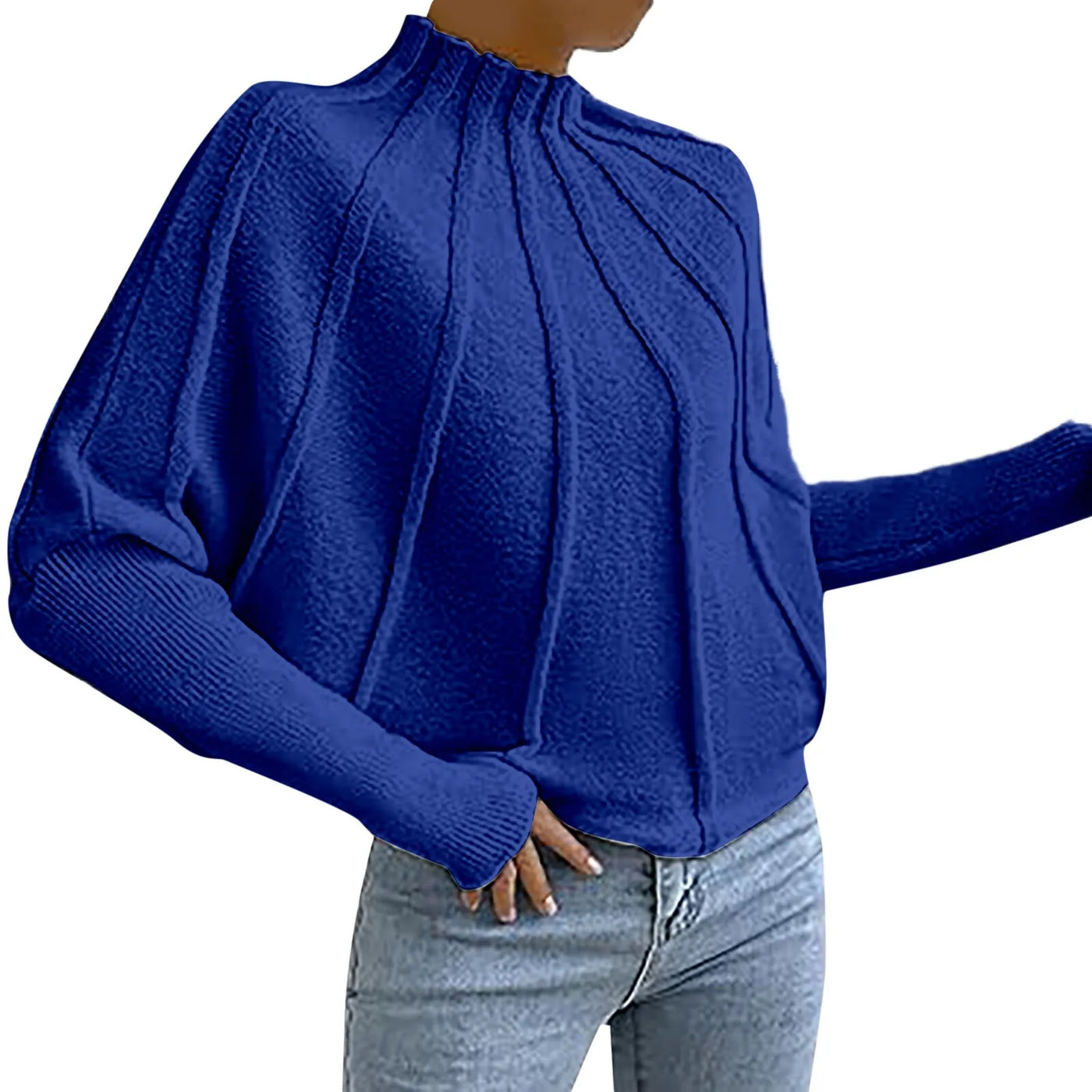 Elen - Rollkragenpullover mit elegantem Faltenwurf
