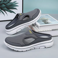 Bequeme Slip On Sandalen für Frauen - Elly in Dunkelgrau