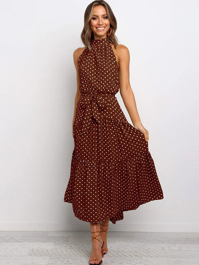Polka-Muster Eleganzkleid