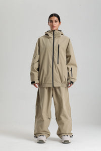 Unisex Winter Skianzug | Zweiteilig Satz in Beige
