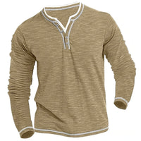 Addison™ | Herren Langarm V-Ausschnitt in Khaki