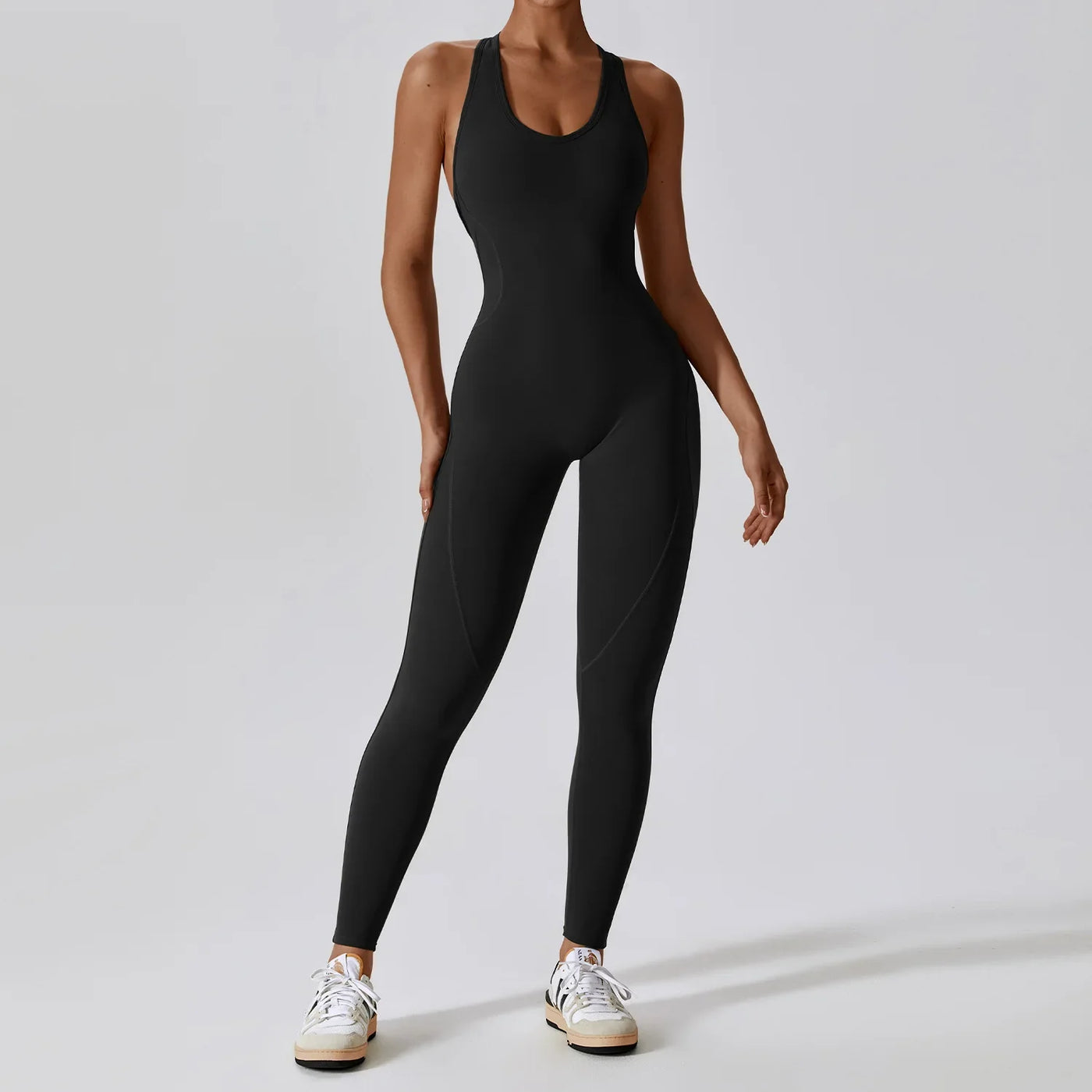 Solider Yoga-Jumpsuit für Damen – Einteilige Activewear für Yoga & Pilates