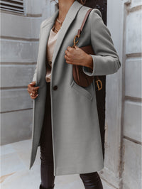 Eleganter Damen Wollmantel | Charmer in Grau