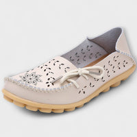Stylish Casual Slip-On Flats in Beige