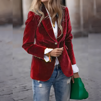 Alise - Stilvoller Slim-Fit-Blazer in Rot