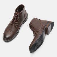Herren Vintage Classic Stiefel in Dunkelbraun