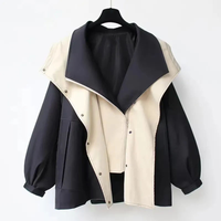 Lilian - Stilvoller wasserabweisender Trenchcoat in Schwarz