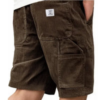 Lucas - Veredelte Cargoshorts in Dunkelbraun