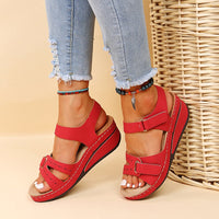 Zelda - Bequeme Orthopädische Sandalen für Frauen in Rot