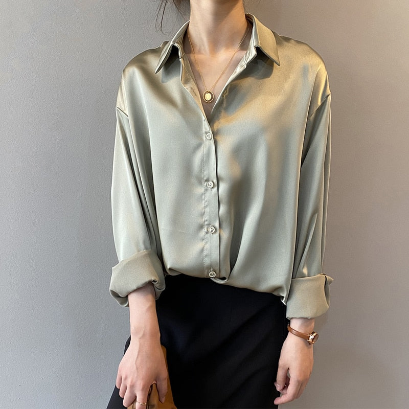 Silvana | Vintage Seiden Bluse